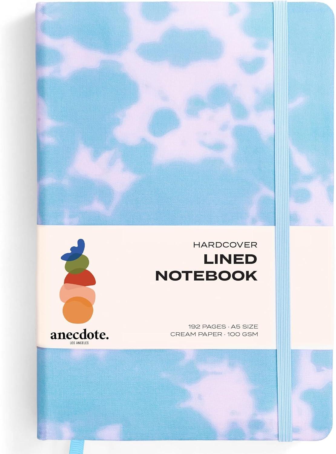 image:imageANECDOTE Lined Journal Notebook 192 Pages A5 size 83 x 54 Thick 100 GSM Paper Ruled Hardcover Journal for Women and Men Perfect Notebook for School Work and Travel MustardTie Dye