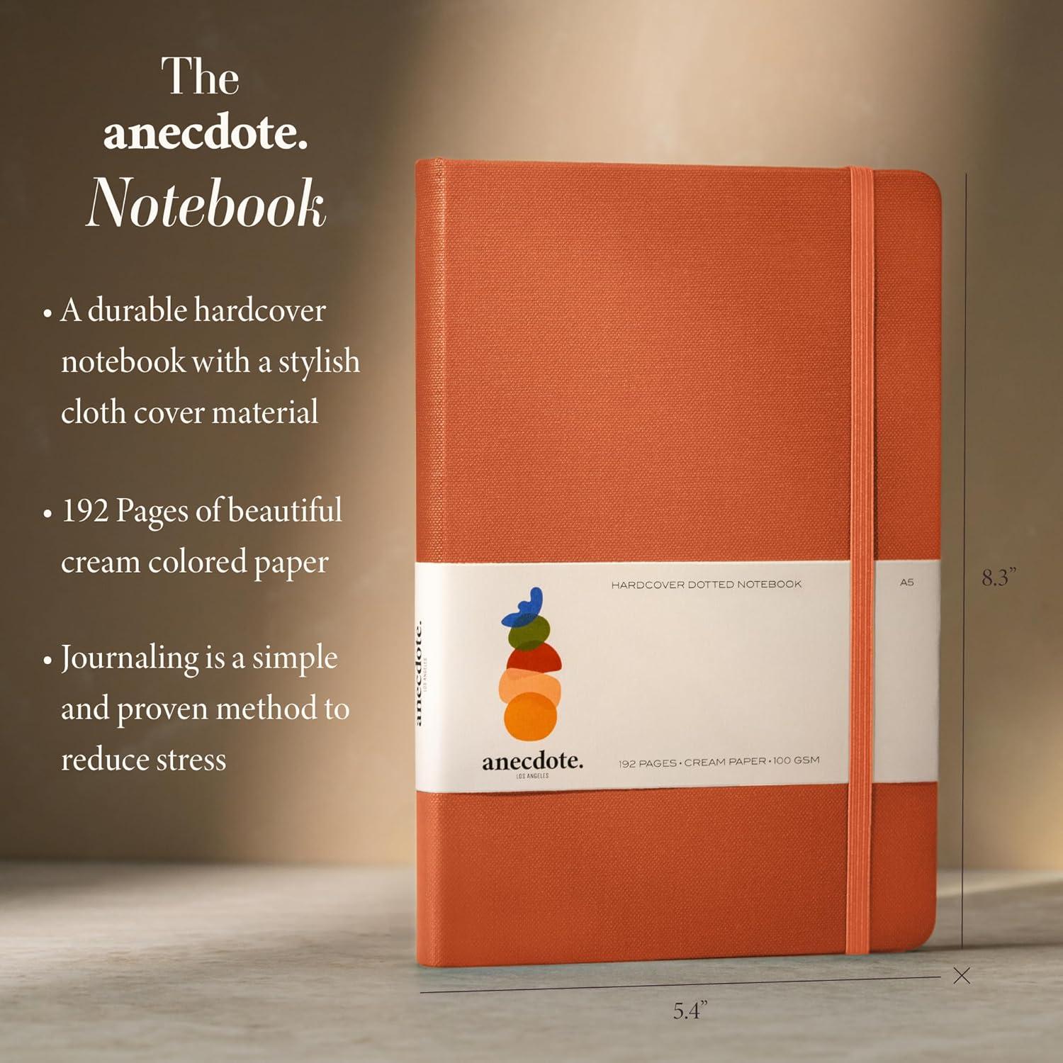 image:imageANECDOTE Lined Journal Notebook 192 Pages A5 size 83 x 54 Thick 100 GSM Paper Ruled Hardcover Journal for Women and Men Perfect Notebook for School Work and Travel MustardNutmeg