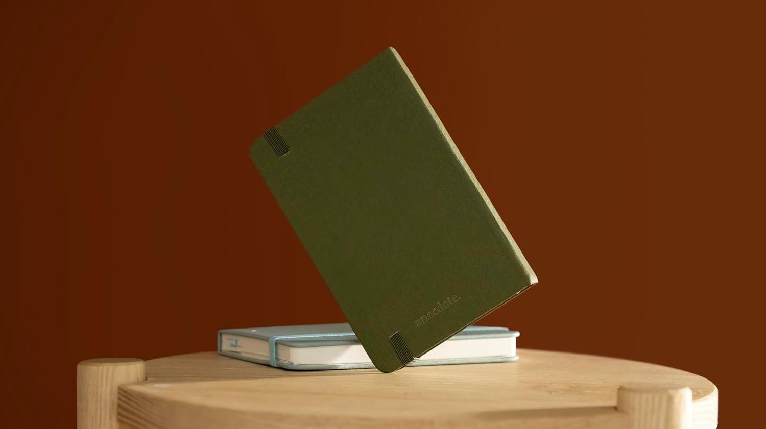 image:imageANECDOTE Lined Journal Notebook 192 Pages A5 size 83 x 54 Thick 100 GSM Paper Ruled Hardcover Journal for Women and Men Perfect Notebook for School Work and Travel MustardOlive Green