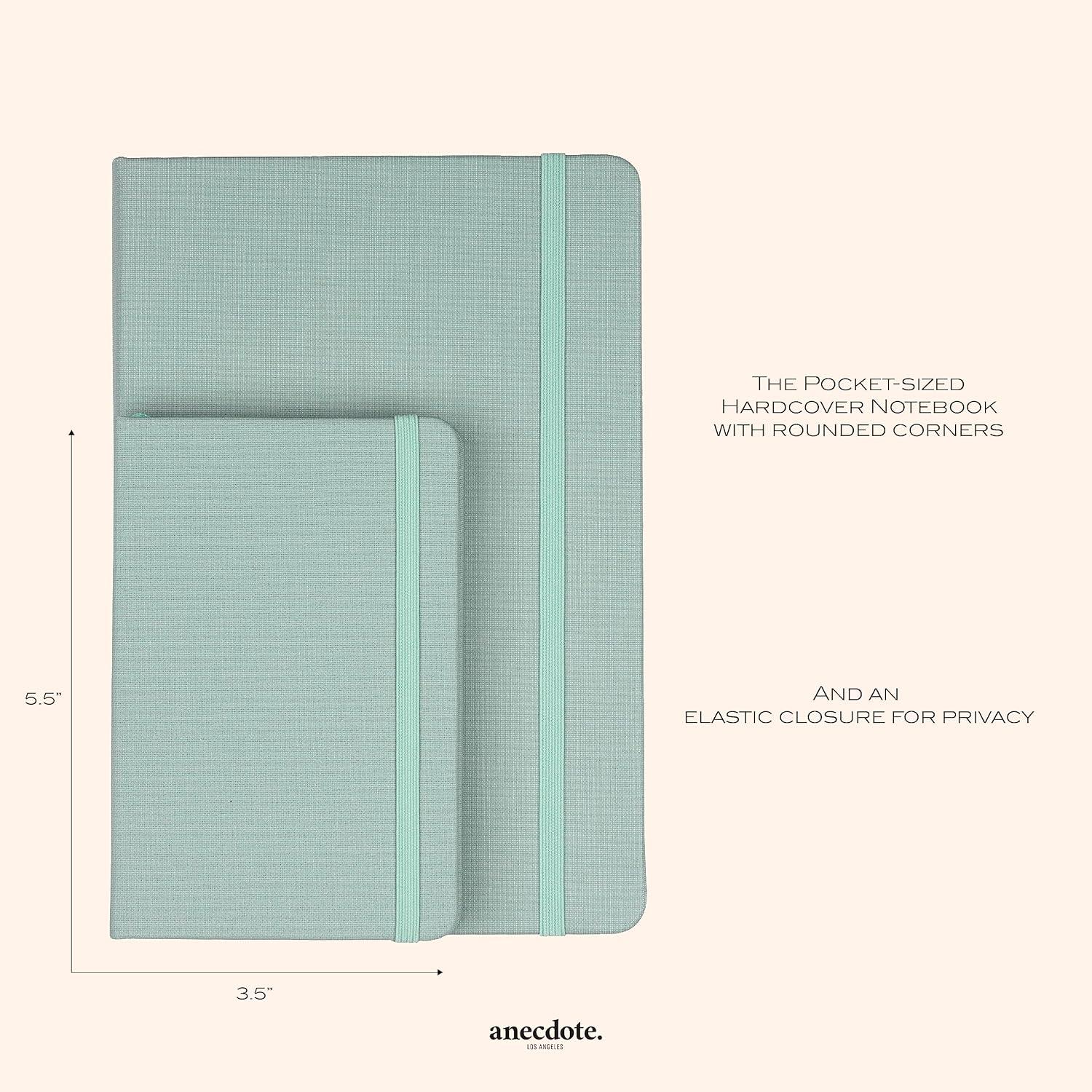 image:imageANECDOTE Lined Journal Notebook 192 Pages A5 size 83 x 54 Thick 100 GSM Paper Ruled Hardcover Journal for Women and Men Perfect Notebook for School Work and Travel MustardDutch Blue