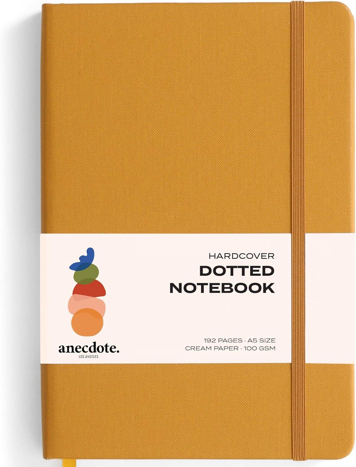 image:imageANECDOTE Lined Journal Notebook 192 Pages A5 size 83 x 54 Thick 100 GSM Paper Ruled Hardcover Journal for Women and Men Perfect Notebook for School Work and Travel MustardMustard