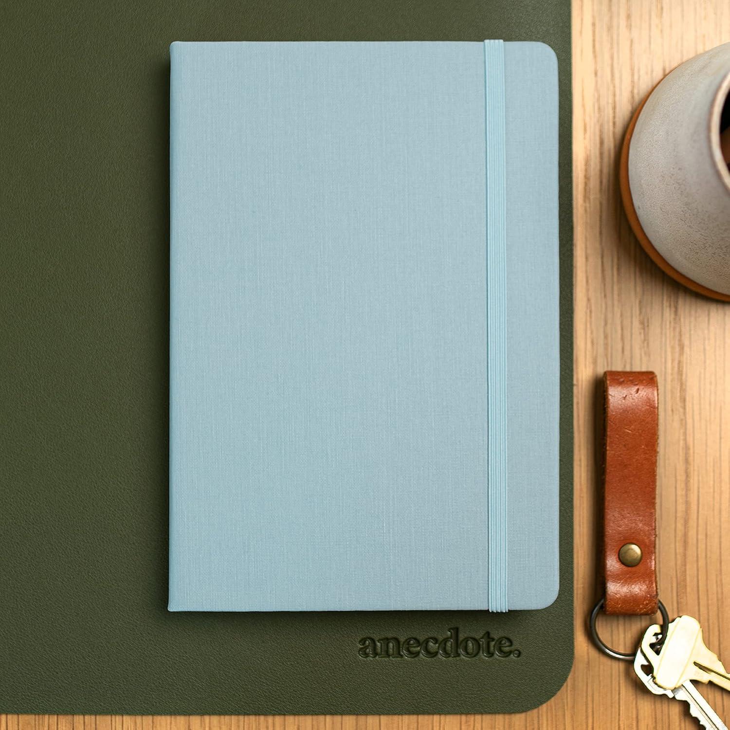 image:imageANECDOTE Lined Journal Notebook 192 Pages A5 size 83 x 54 Thick 100 GSM Paper Ruled Hardcover Journal for Women and Men Perfect Notebook for School Work and Travel MustardDutch Blue