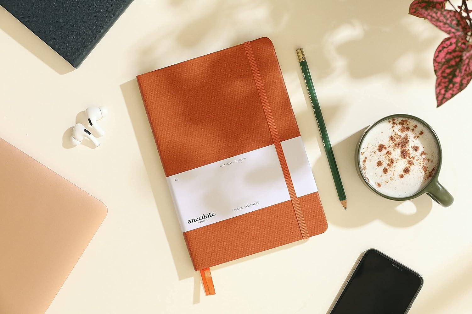 image:imageANECDOTE Lined Journal Notebook 192 Pages A5 size 83 x 54 Thick 100 GSM Paper Ruled Hardcover Journal for Women and Men Perfect Notebook for School Work and Travel MustardNutmeg