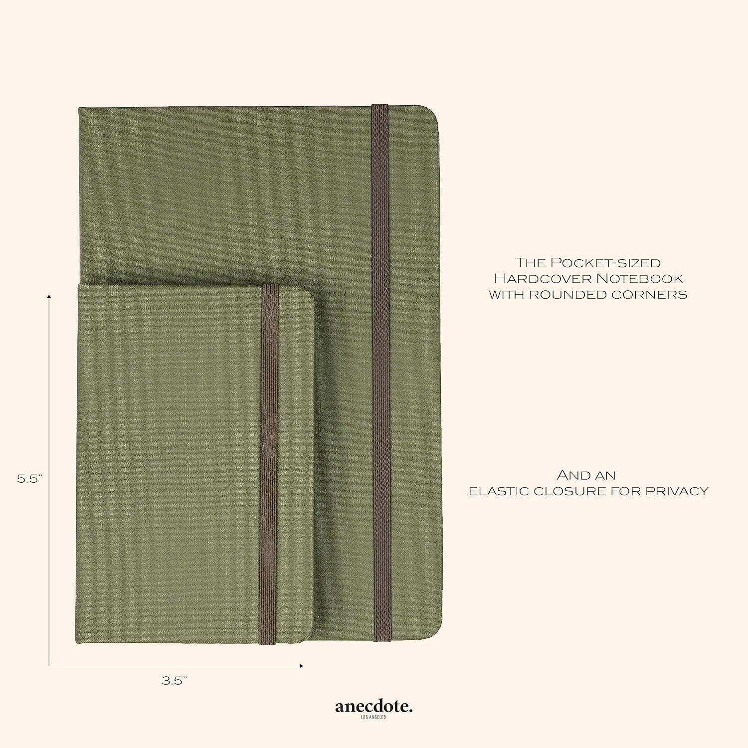 image:imageANECDOTE Lined Journal Notebook 192 Pages A5 size 83 x 54 Thick 100 GSM Paper Ruled Hardcover Journal for Women and Men Perfect Notebook for School Work and Travel MustardOlive Green