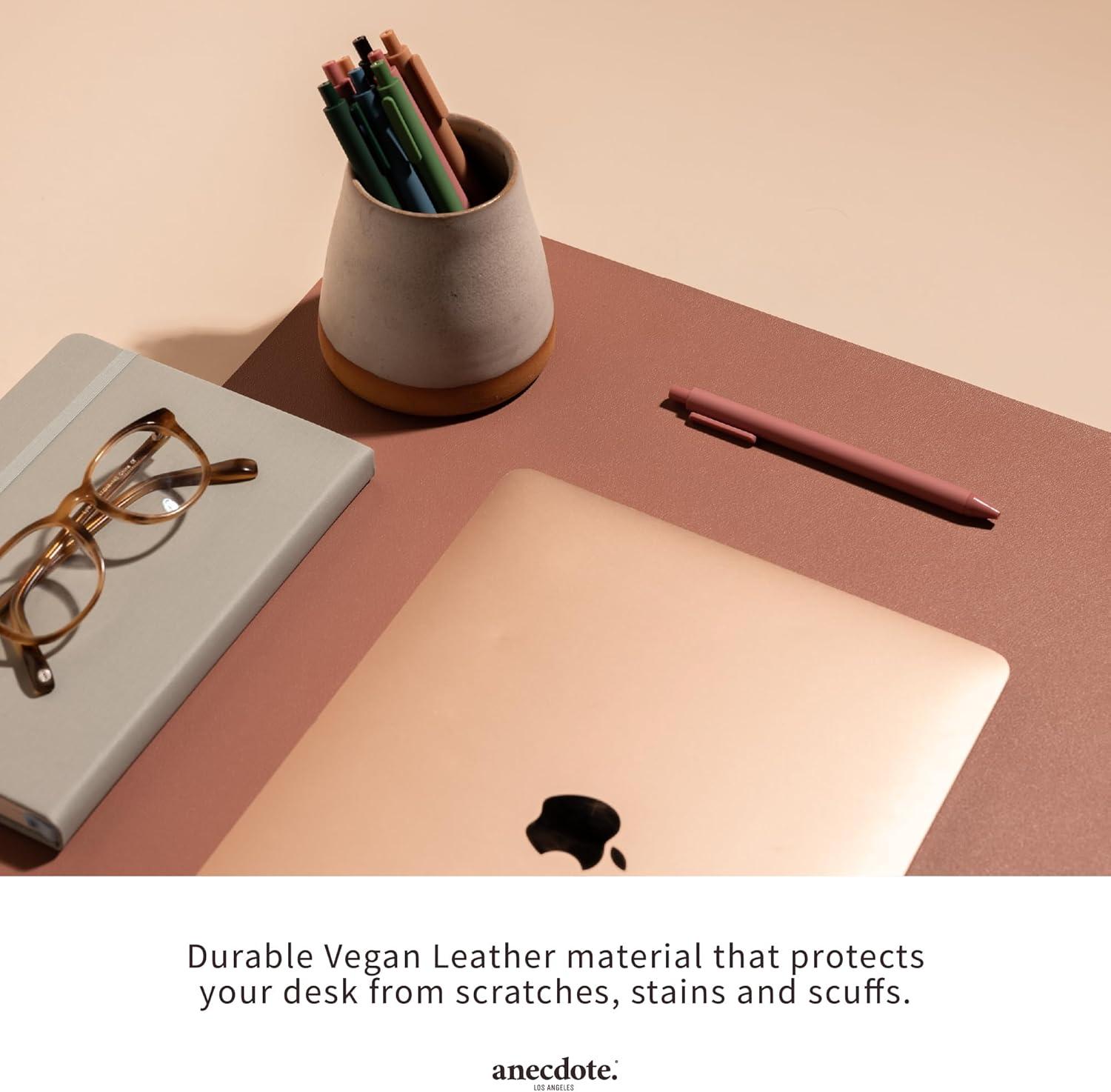 image:imageANECDOTE Vegan Leather Desk Pad 236x17 Desk Mat for Your Office This Quality Large Mouse Pad has Chic Elegance Professional Look amp Satisfying Touch The Perfect Leather Mouse Pad for YouMauve
