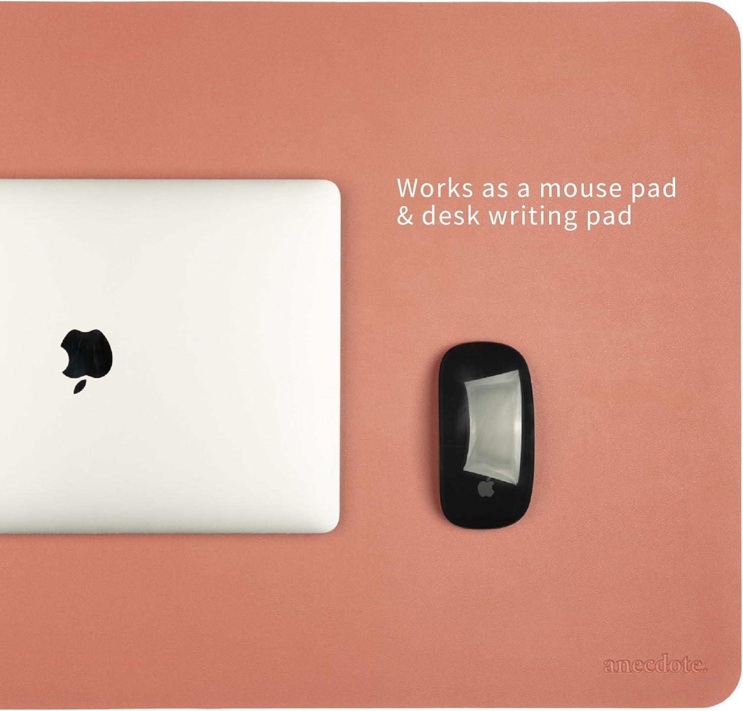 image:imageANECDOTE Vegan Leather Desk Pad 236x17 Desk Mat for Your Office This Quality Large Mouse Pad has Chic Elegance Professional Look amp Satisfying Touch The Perfect Leather Mouse Pad for YouMauve