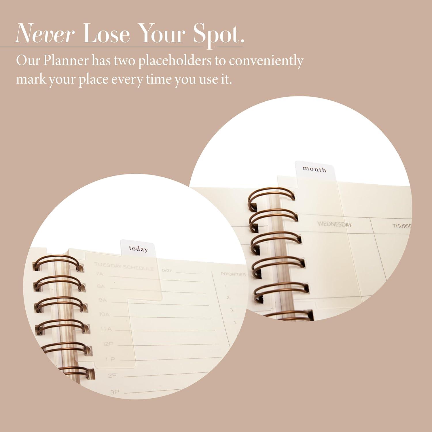image:imageAnecdote Daily Planner w 20262027 Calendar Start Anytime 26 Weeks Undated 1 Page per Day 85 x 52 Hardcover ToDo List Organizer Plan Your Success Achieve Productivity Goals BlackBlack