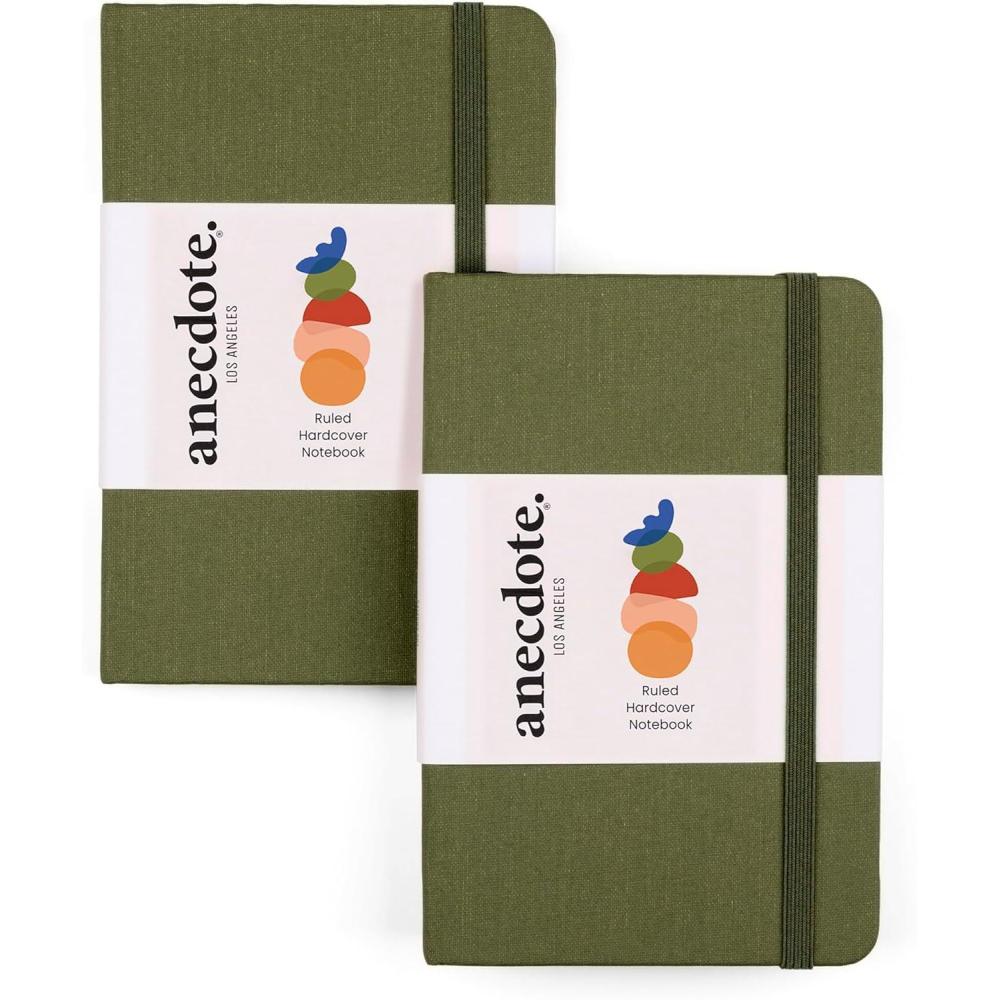 image:imageANECDOTE Lined Journal Notebook 192 Pages A5 size 83 x 54 Thick 100 GSM Paper Ruled Hardcover Journal for Women and Men Perfect Notebook for School Work and Travel MustardOlive Green