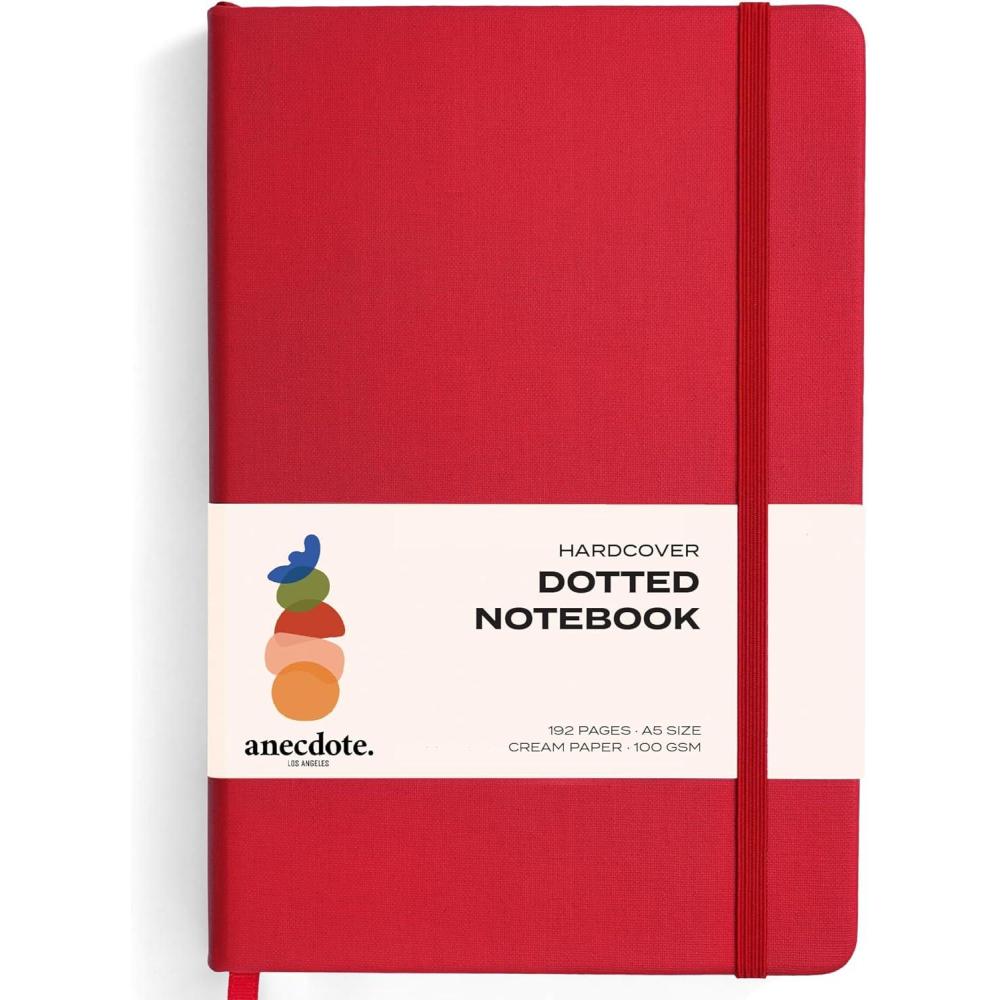 image:imageANECDOTE Lined Journal Notebook 192 Pages A5 size 83 x 54 Thick 100 GSM Paper Ruled Hardcover Journal for Women and Men Perfect Notebook for School Work and Travel MustardRed