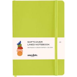 image:imageANECDOTE Softcover Ruled Journal with Thick 80 gsm Lined Cream Paper A5 size 83 inches x 54 inches  Daily Writing Notebook for Travel School and Office Use  Diary for Women and Men  CamelNeon Yellow
