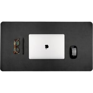 image:imageANECDOTE Vegan Leather Desk Pad  236x17 Desk Mat for Your Office This Quality Large Mouse Pad has Chic Elegance Professional Look amp Satisfying Touch  The Perfect Leather Mouse Pad for YouPitch Black