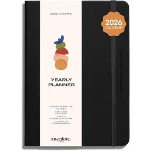 image:imageAnecdote 2026 Planner 52 Week Daily Planner Yearly Monthly amp Weekly Workflow for Planning Your Success  Vegan Leather Hardcover Start Anytime amp Achieve your Goals  Ocean BlueBlack